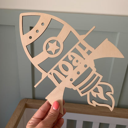 Rocket Name Sign | Cosy Little Nest