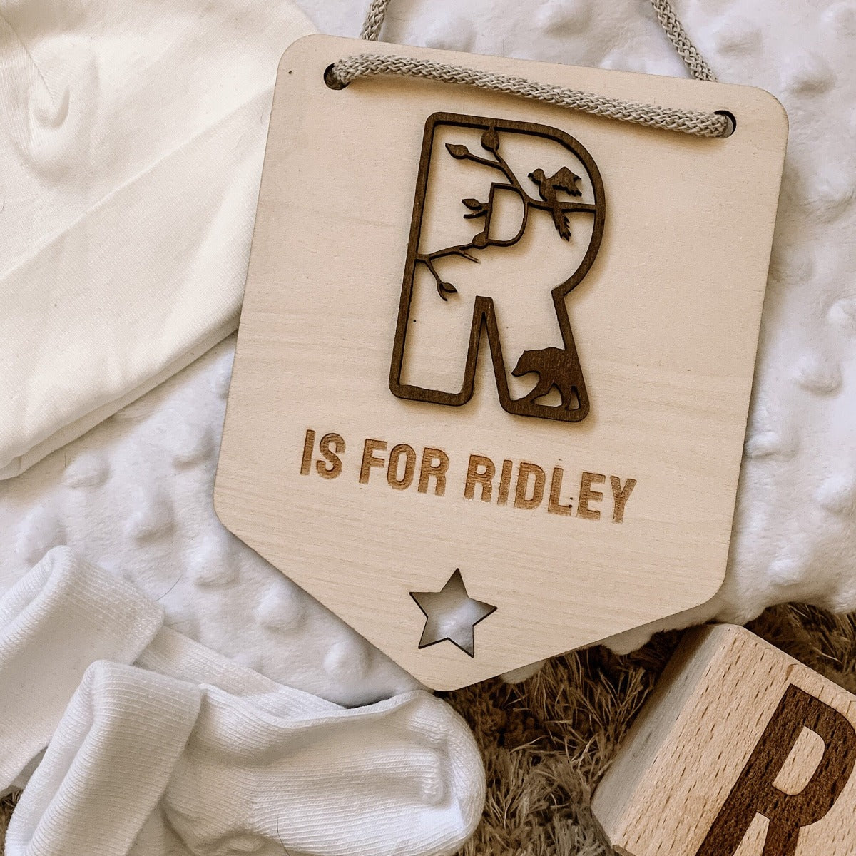 New Baby Initial Pennant | Cosy Little Nest