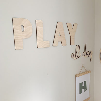 Play All Day Wall Decor | Cosy Little Nest