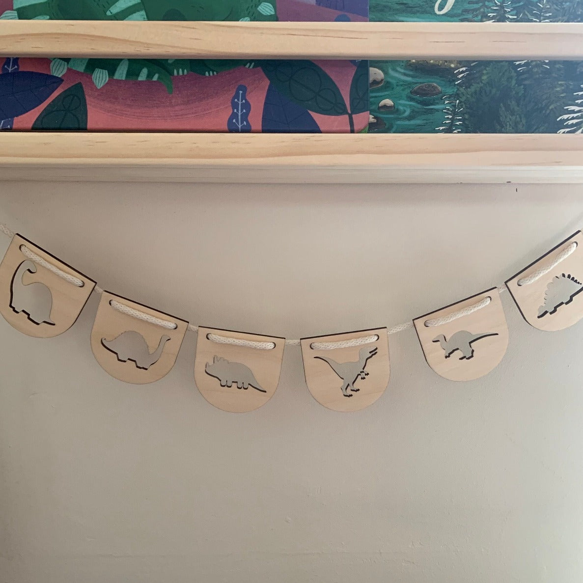 Dinosaur Wooden Bunting | Cosy Little Nest