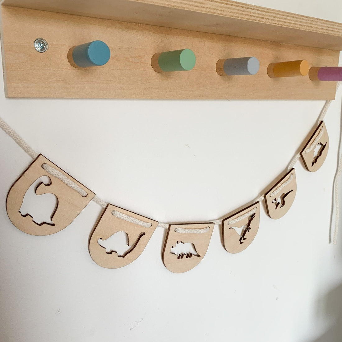 Dinosaur Wooden Bunting | Cosy Little Nest