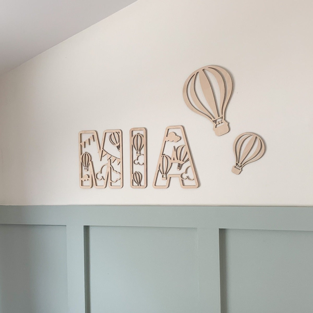 Hot Air Balloon Name Sign | Cosy Little Nest