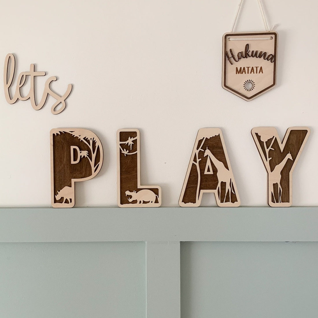 Lets Play Layered Wooden Wall Decor | Cosy Little Nest