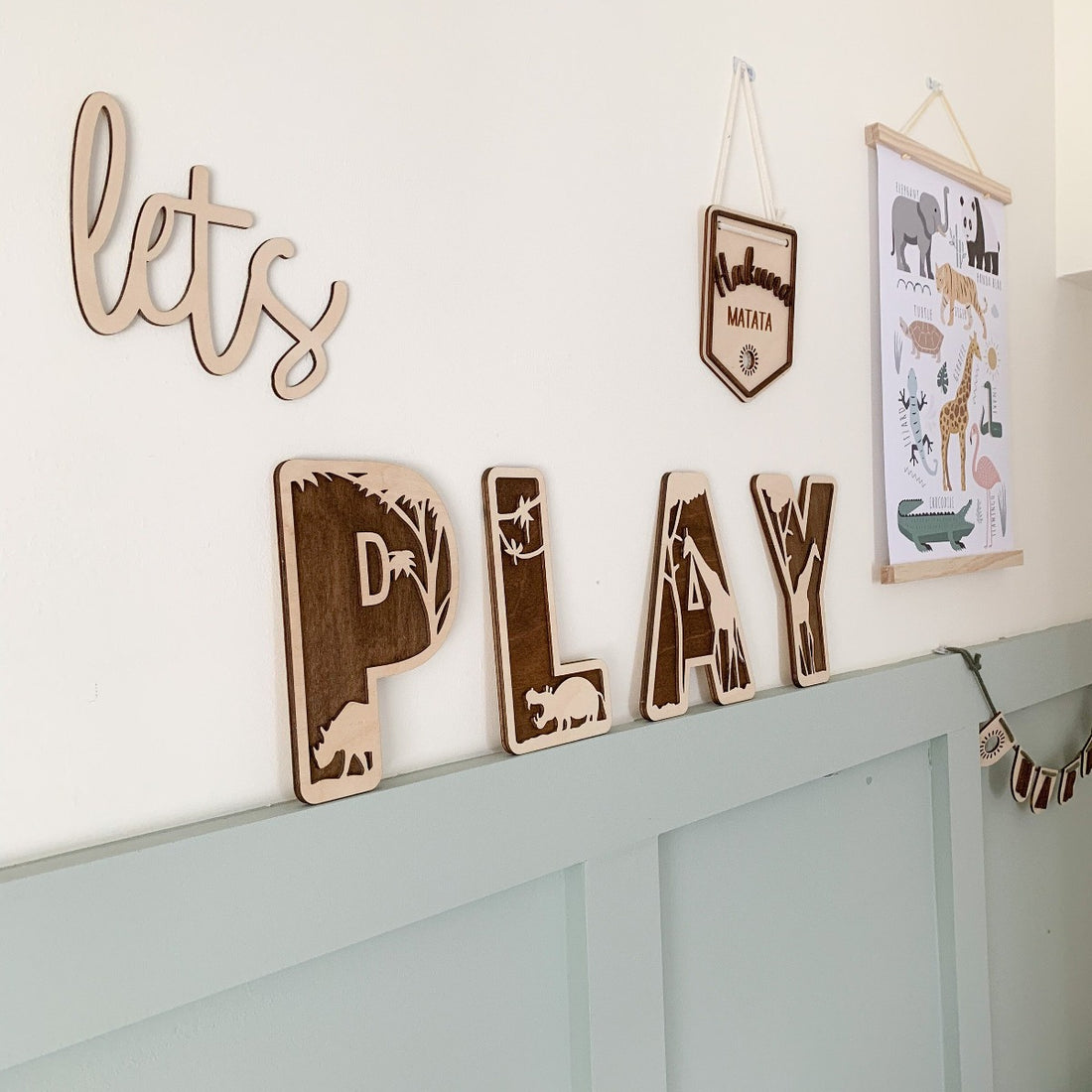 Lets Play Layered Wooden Wall Decor | Cosy Little Nest