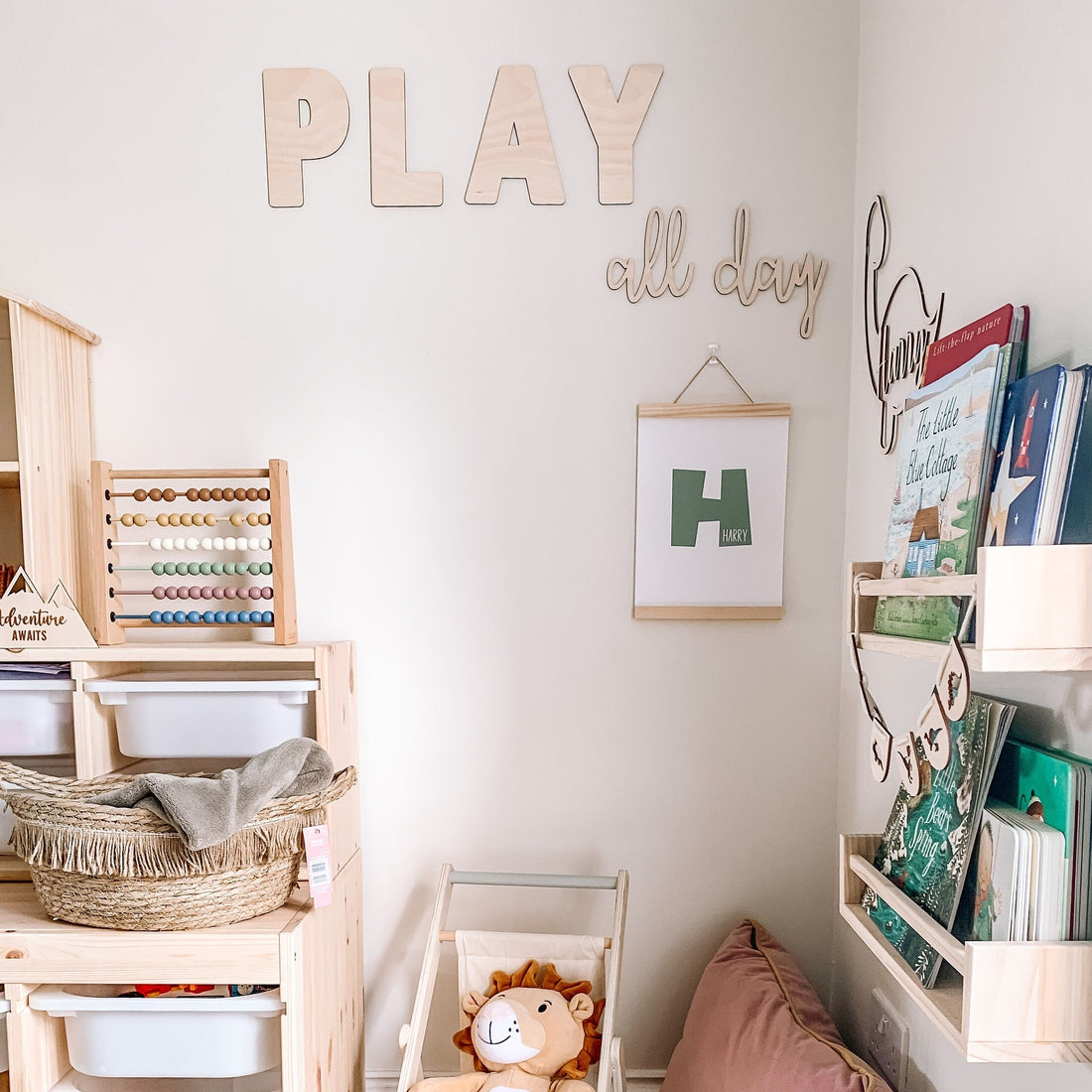 Play All Day Wall Decor | Cosy Little Nest