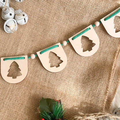 Wooden Christmas Bunting | Cosy Little Nest