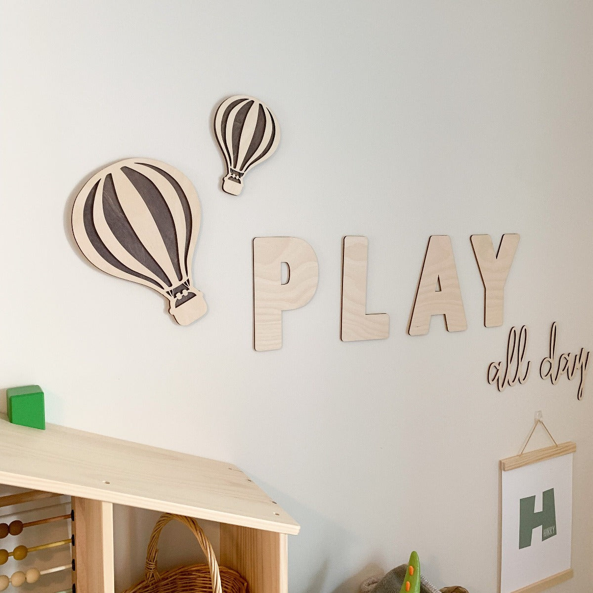 Hot Air Balloon Layered Wall Decals | Cosy Little Nest