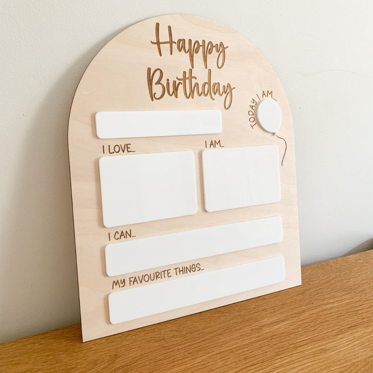 Customisable Birthday Whiteboard | Cosy Little Nest