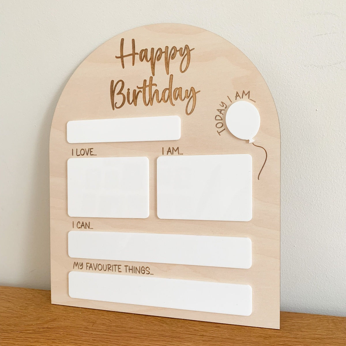 Customisable Birthday Whiteboard | Cosy Little Nest