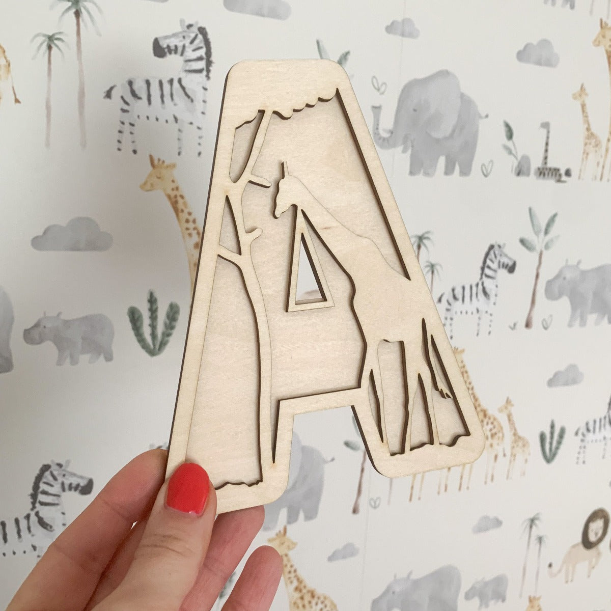 Safari Layered Name Sign | Cosy Little Nest