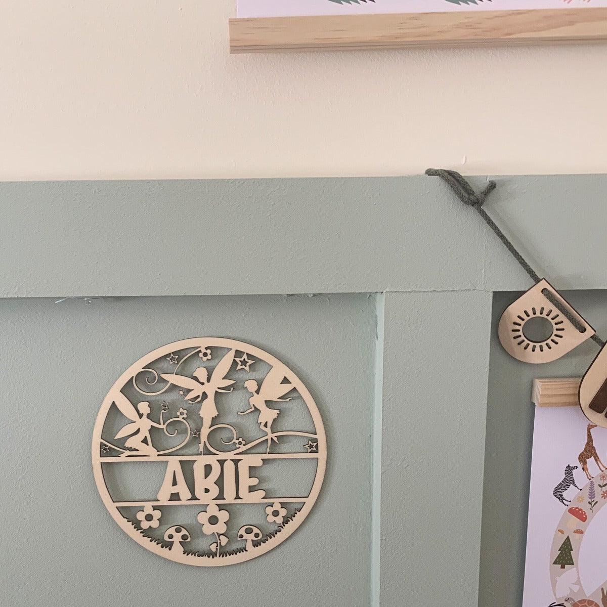 Fairy Wooden Name Plaque | Cosy Little Nest