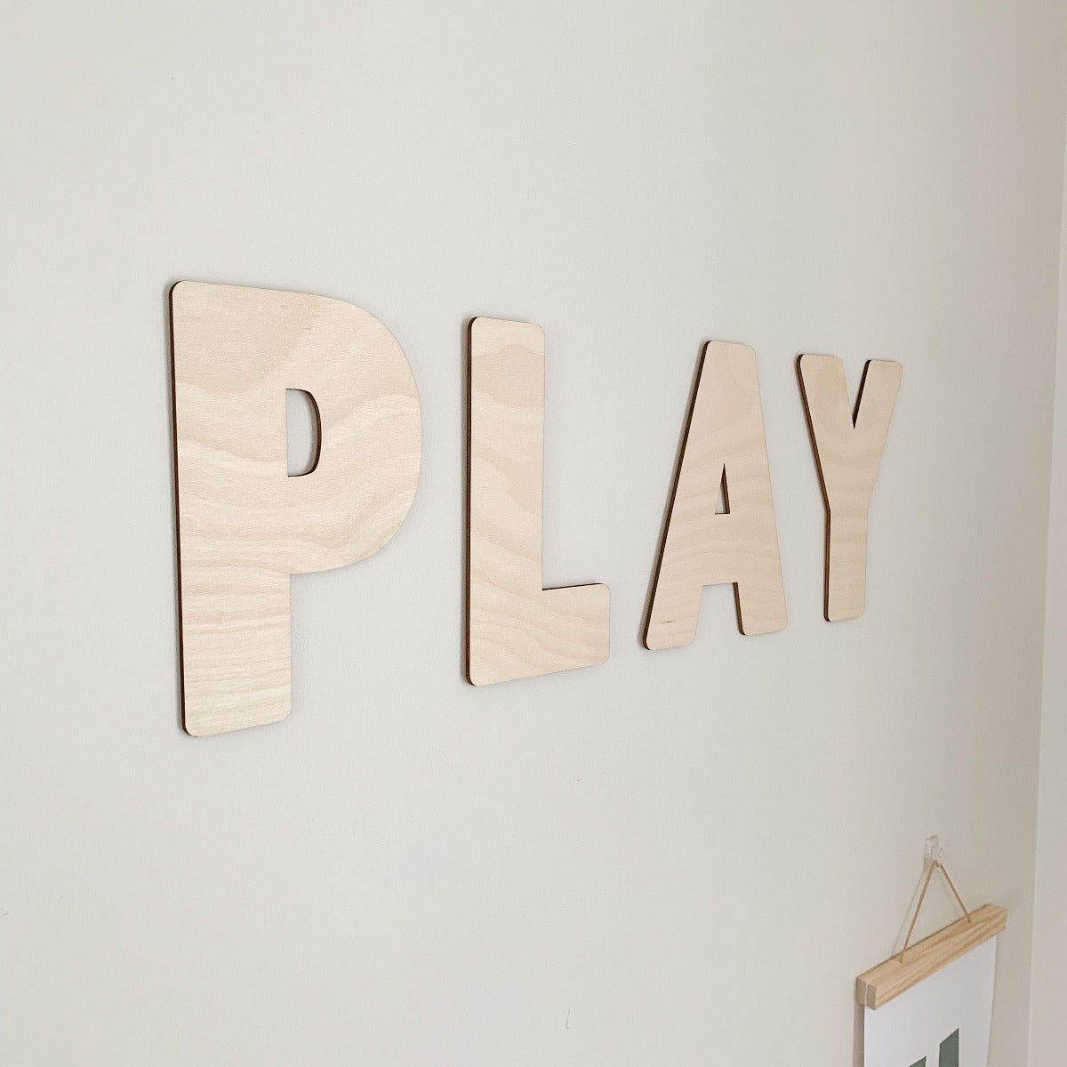 Lets Play Sign Wooden Wall Decor | Cosy Little nest