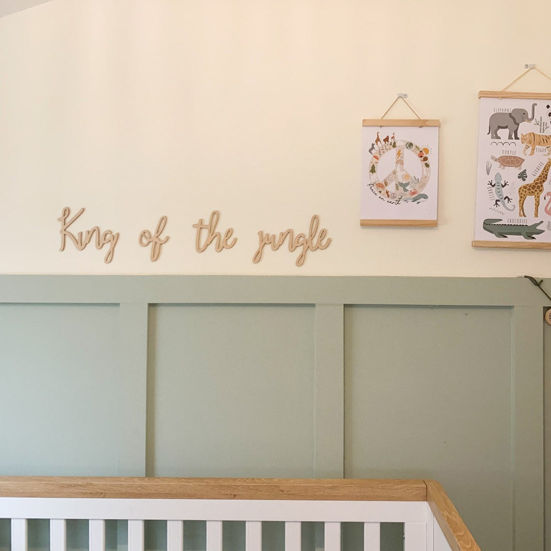 King of The Jungle Script Wall Decor | Cosy Little Nest