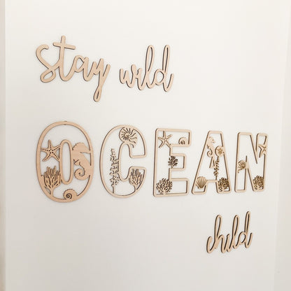 Stay Wild Ocean Child Wall Decor | Cosy Little Nest