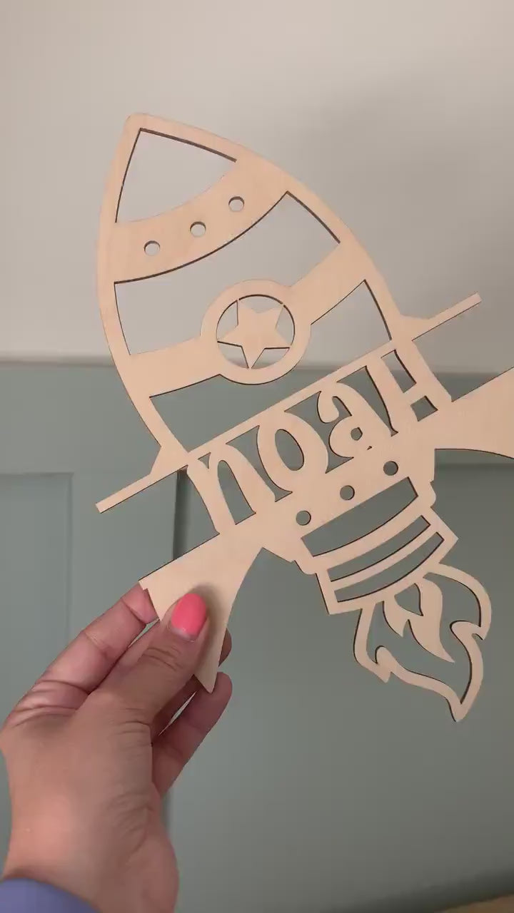 Rocket Name Sign | Cosy Little Nest