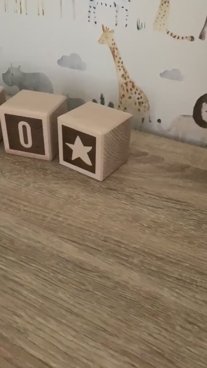 Personalised Baby Name Blocks Set