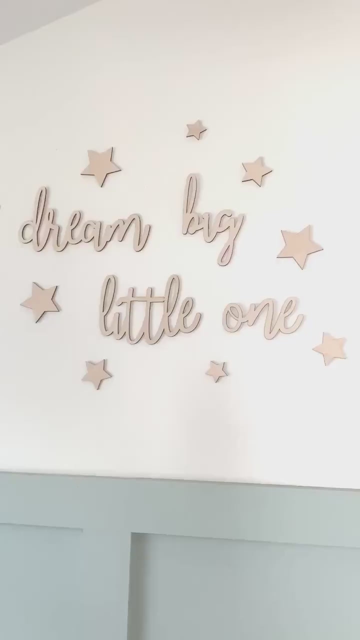 Dream Big Little One Wood Wall Decor