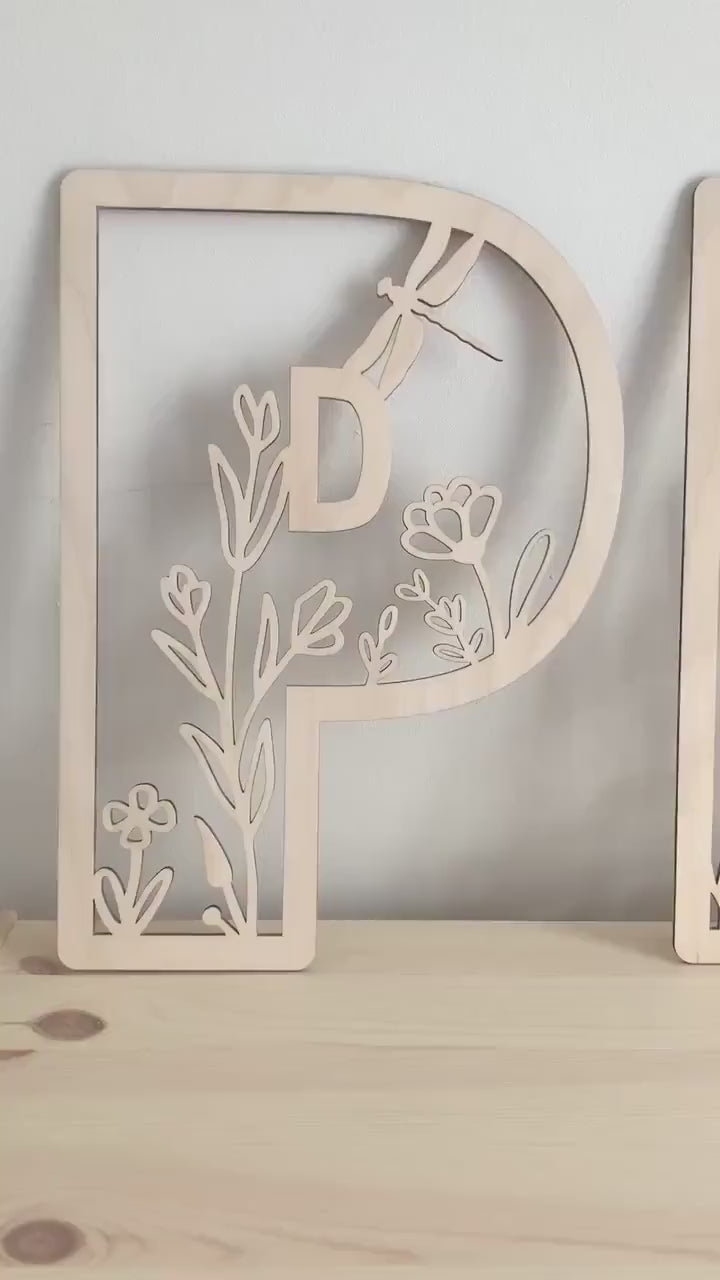 Floral Name Sign | Cosy Little Nest