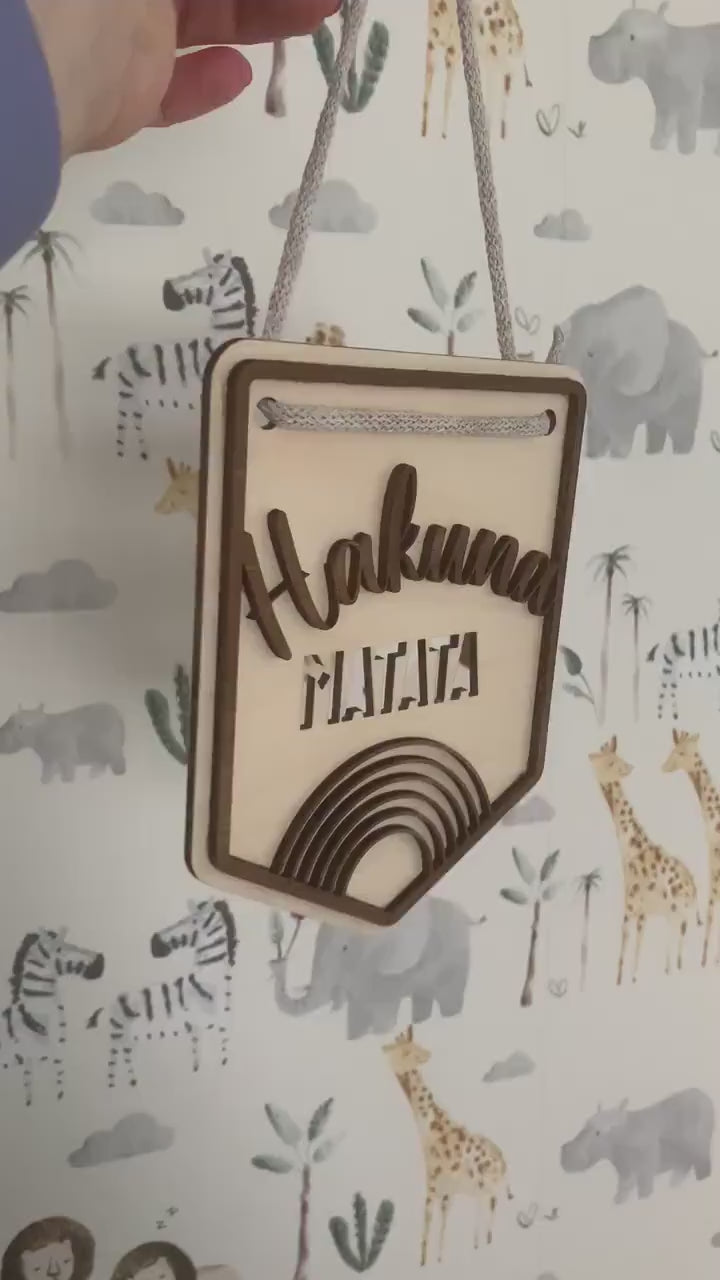 Hakuna Matata Hanging Wall Pennant | Cosy Little Nest