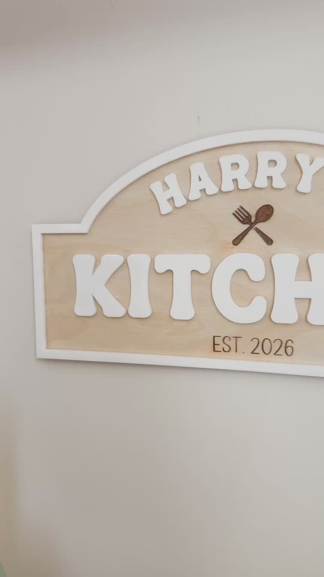 Personalised Play Kitchen Sign