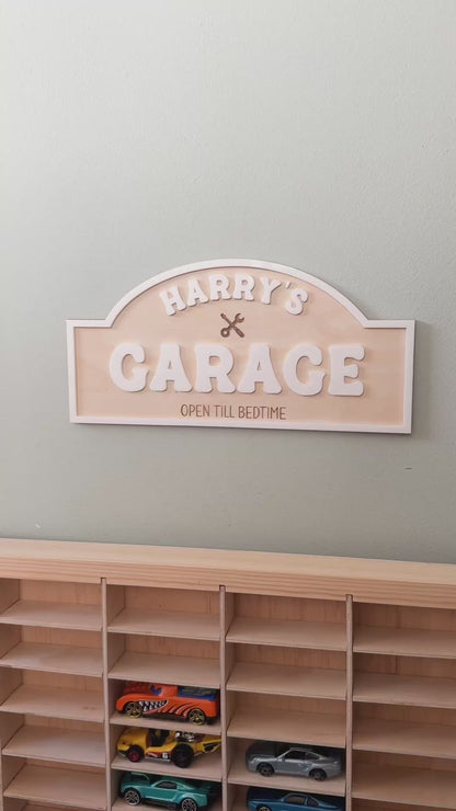 Personalised Garage sign- kids role play