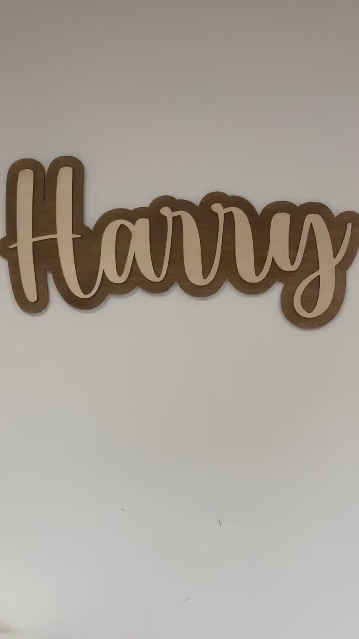 Layered Name Sign | Cosy Little Nest