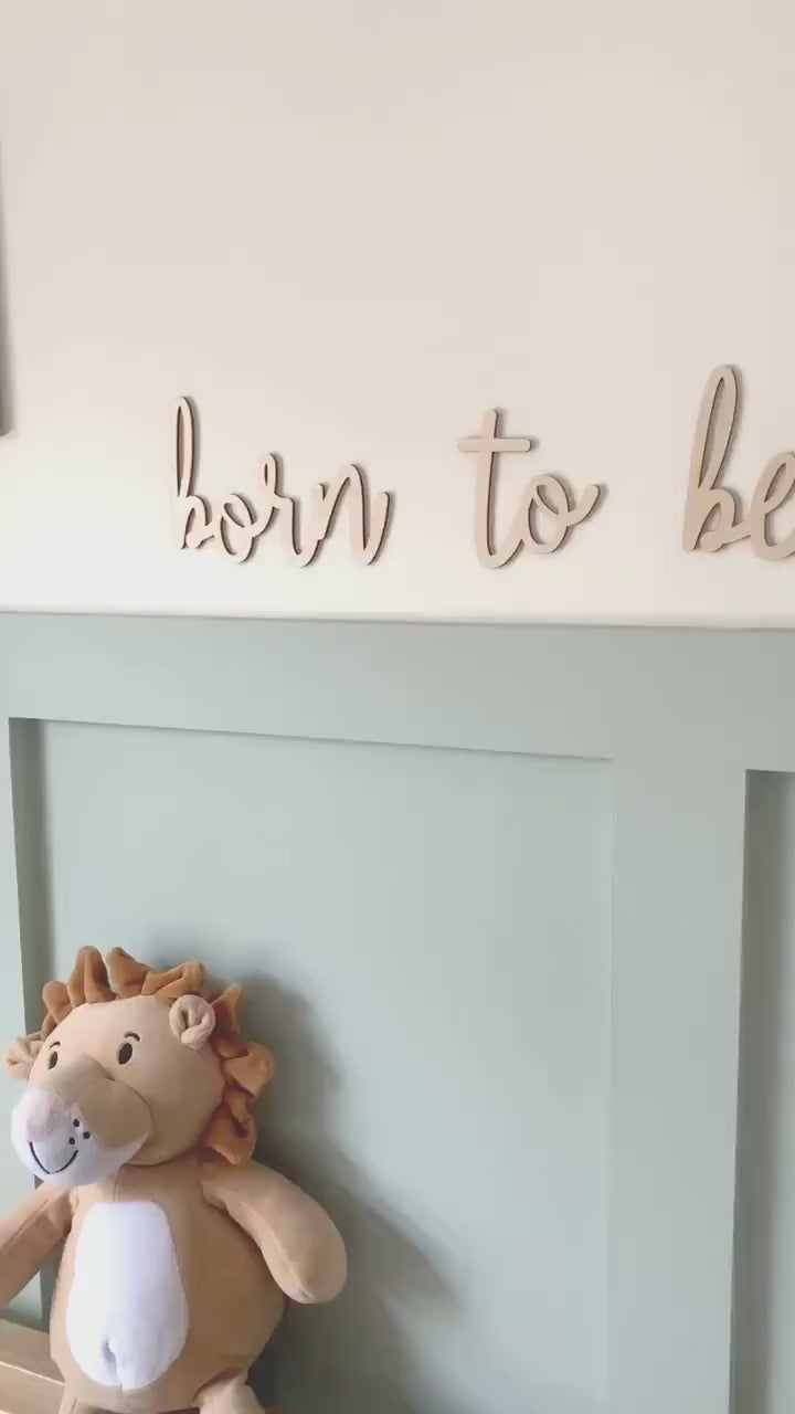 Born To Be Wild Wooden Wall Decor