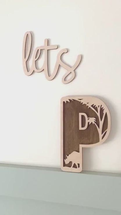 Lets Play Layered Wooden Wall Decor | Cosy Little Nest